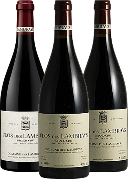 3 Millésimes de Clos des Lambrays Grand Cru
