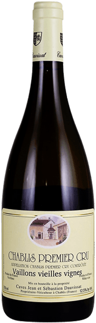 Jean et Sébastien Dauvissat - Chablis 1er Cru Vaillons Vieilles Vignes 2019